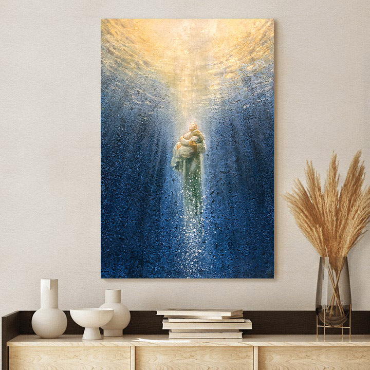 Rescue Me Canavs Wall Art - Jesus Rescuing A Woman Poster - Ciaocustom