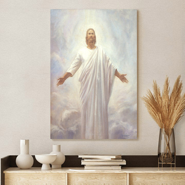 Resurrected Christ Canvas Picture - Jesus Christ Canvas Art - Christian Wall Canvas