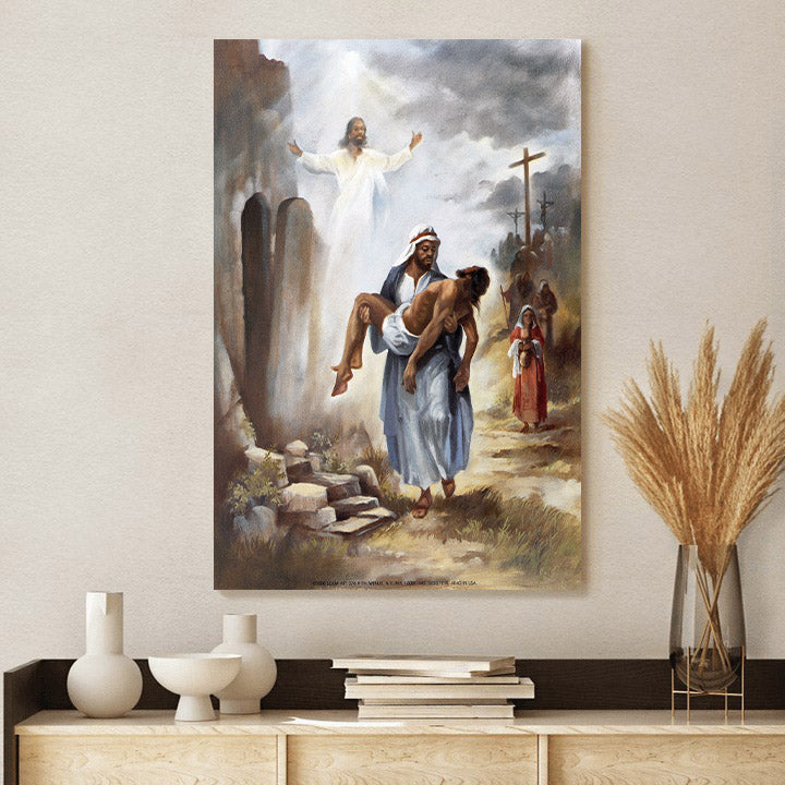 Resurrected Jesus Canvas Picture - Jesus Christ Canvas Art - Christian Wall Canvas