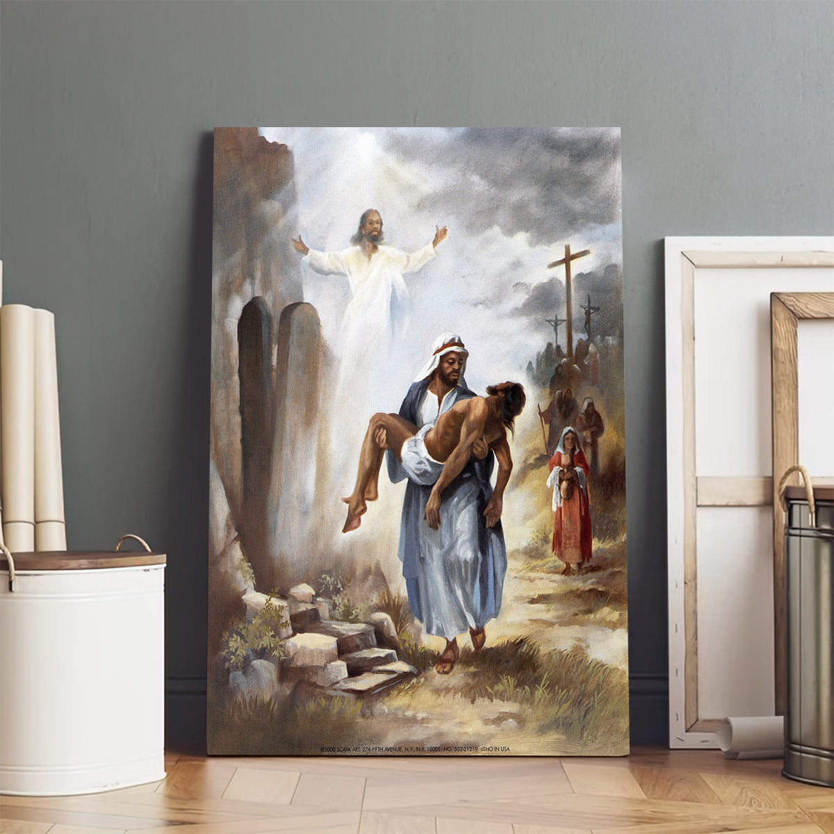 Resurrected Jesus Canvas Picture - Jesus Christ Canvas Art - Christian Wall Canvas