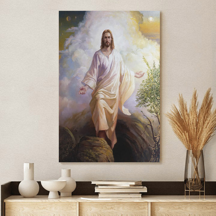 Resurrected Jesus Christ Canvas Picture - Jesus Christ Canvas Art - Christian Wall Canvas.png
