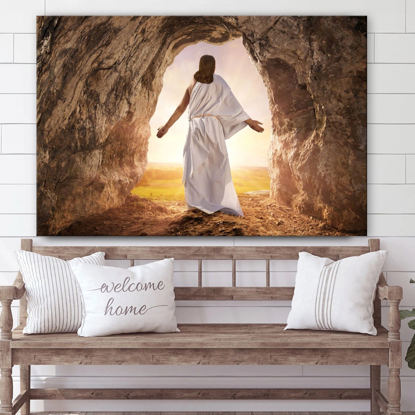 Resurrection Of Jesus Christ - Jesus Canvas Wall Art - Christian Wall Art