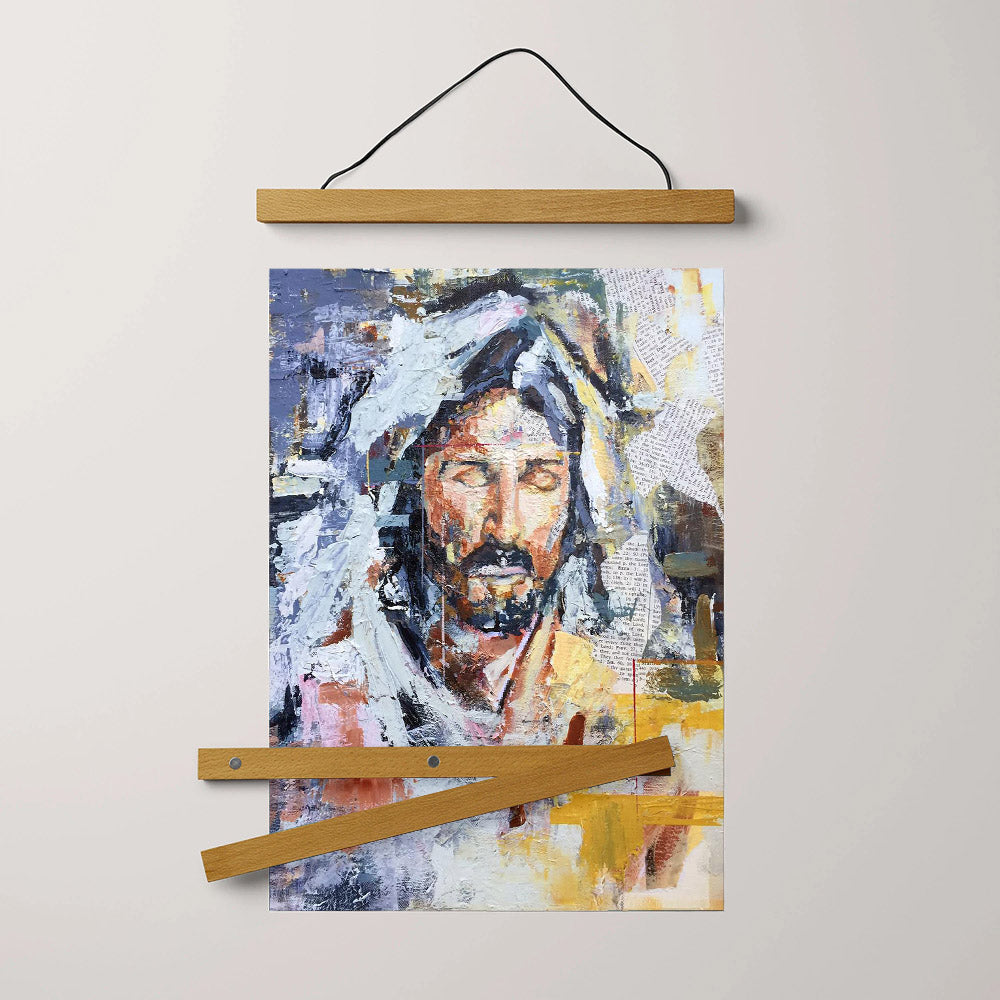 Reverently Quietly Hanging Canvas Wall Art - Jesus Picture - Jesus Portrait Canvas - Religious Canvas
