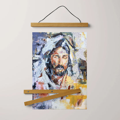 Reverently Quietly Hanging Canvas Wall Art - Jesus Picture - Jesus Portrait Canvas - Religious Canvas