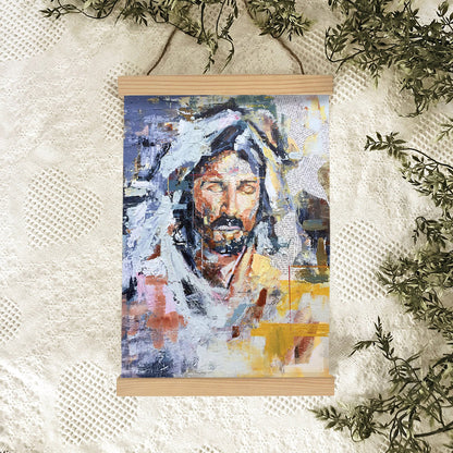 Reverently Quietly Hanging Canvas Wall Art - Jesus Picture - Jesus Portrait Canvas - Religious Canvas