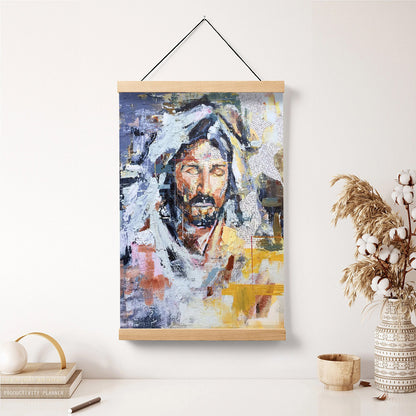 Reverently Quietly Hanging Canvas Wall Art - Jesus Picture - Jesus Portrait Canvas - Religious Canvas