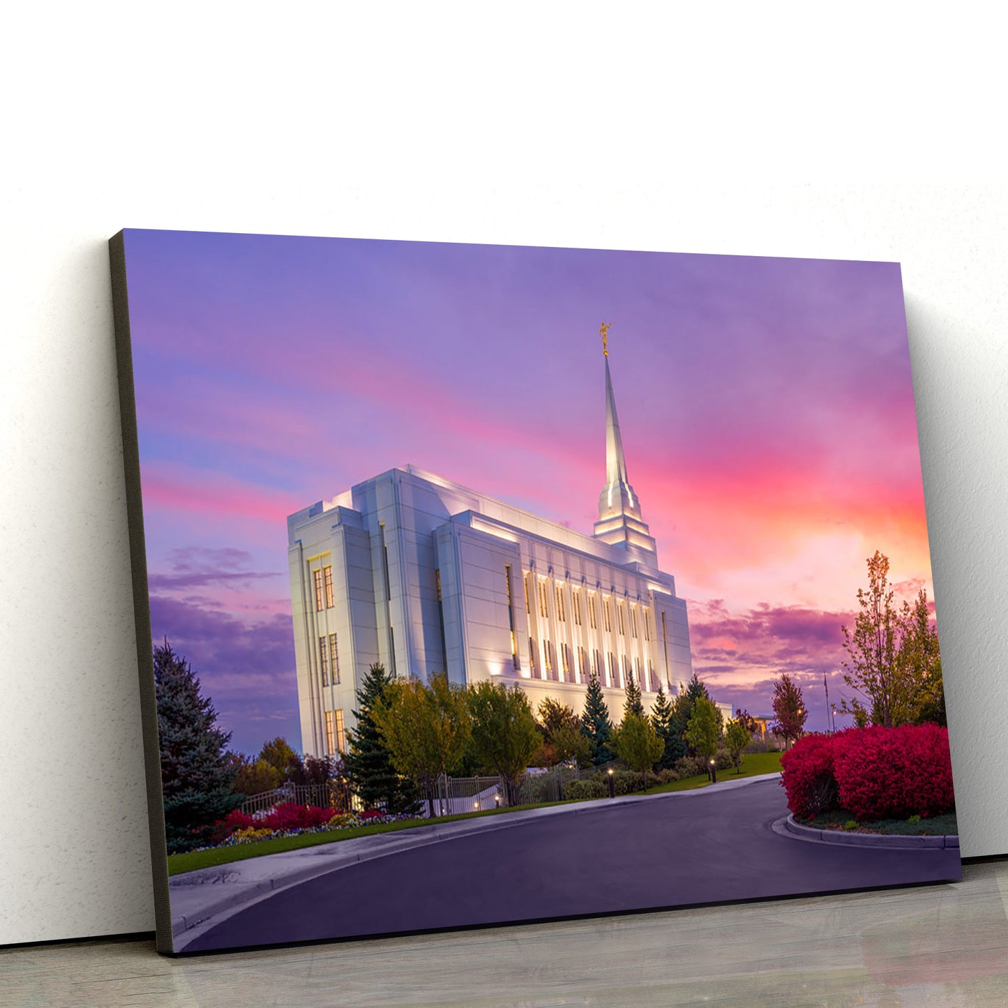 Rexburg Idaho Glorious Dawn Canvas Wall Art - Jesus Christ Picture - Canvas Christian Wall Art