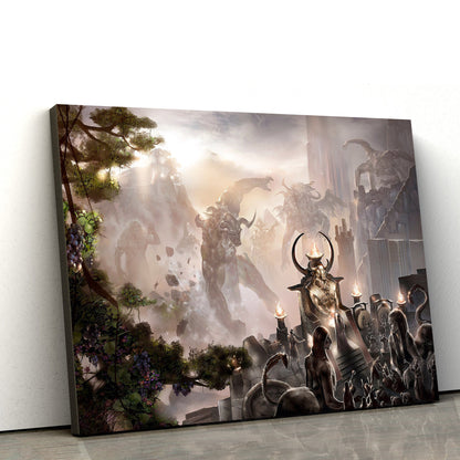 Rise Of The Nephilim Christian Art Premium Matte - Jesus Canvas Pictures - Christian Wall Art