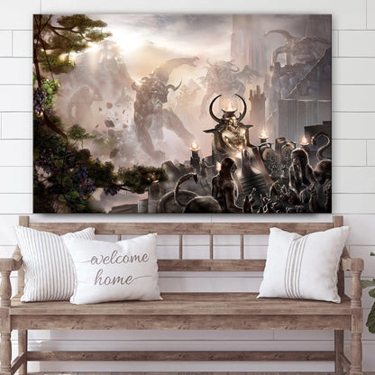 Rise Of The Nephilim Christian Art Premium Matte - Jesus Canvas Pictures - Christian Wall Art