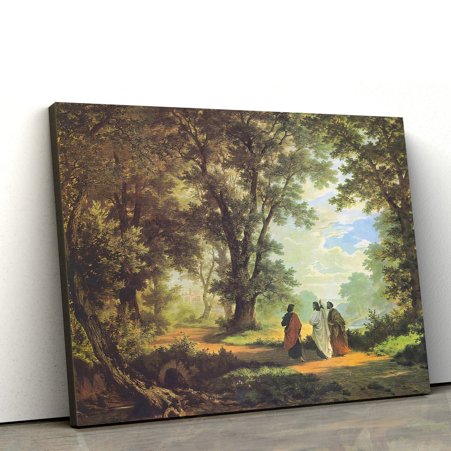 Robert Zund Go To Emmaus Canvas Art Reproduction - Canvas Pictures - Jesus Canvas Art - Christian Wall Art