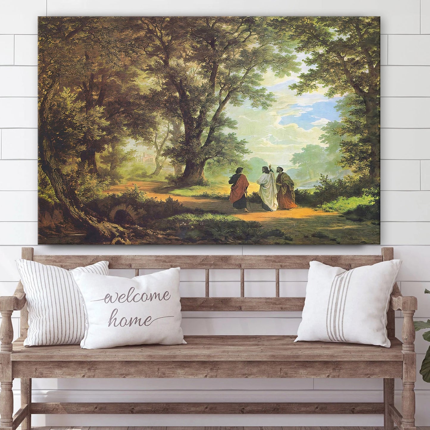 Robert Zund Go To Emmaus Canvas Art Reproduction - Canvas Pictures - Jesus Canvas Art - Christian Wall Art