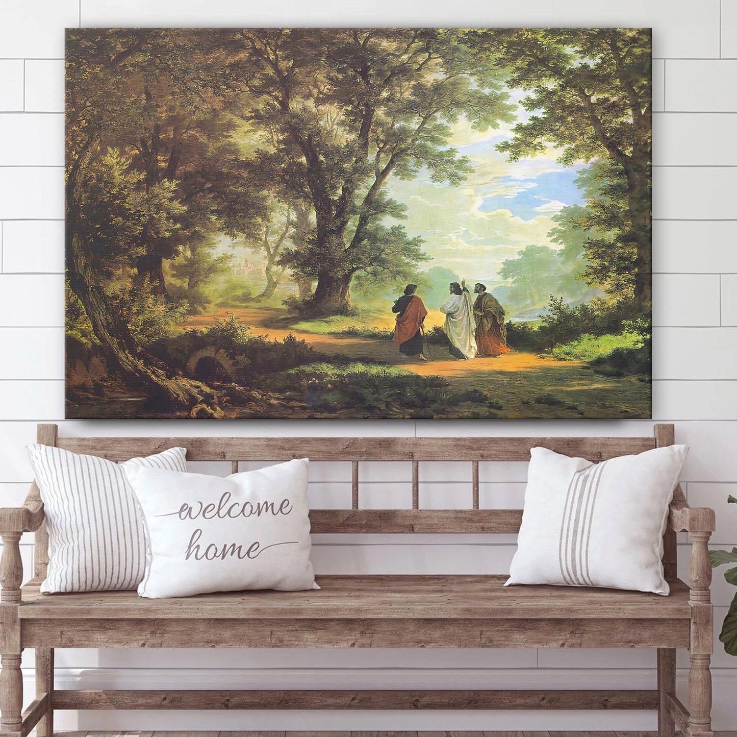 Robert Zund Go To Emmaus Canvas Poster Art Reproduction - Canvas Picture - Jesus Canvas Pictures - Christian Wall Art