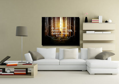 Romans 1212 Be Joyful In Hope Canvas Wall Art Print - Christian Canvas Wall Art