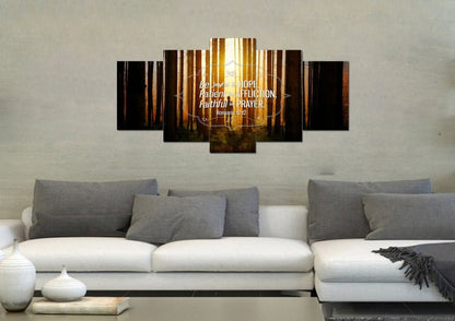 Romans 1212 Be Joyful In Hope Canvas Wall Art Print - Christian Canvas Wall Art