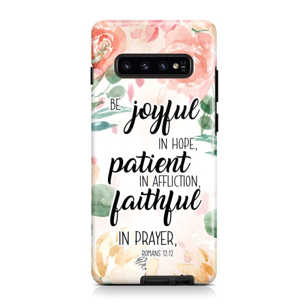 Romans 1212 Be Joyful In Hope Patient In Affliction Bible Verse Phone Case - Scripture Phone Cases - Iphone Cases Christian