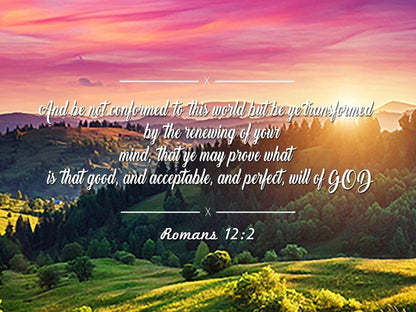 Romans 122 #3 Kjv Do Not Conform To The World Bible Verse Wall Art Canvas - Christian Canvas Wall Art