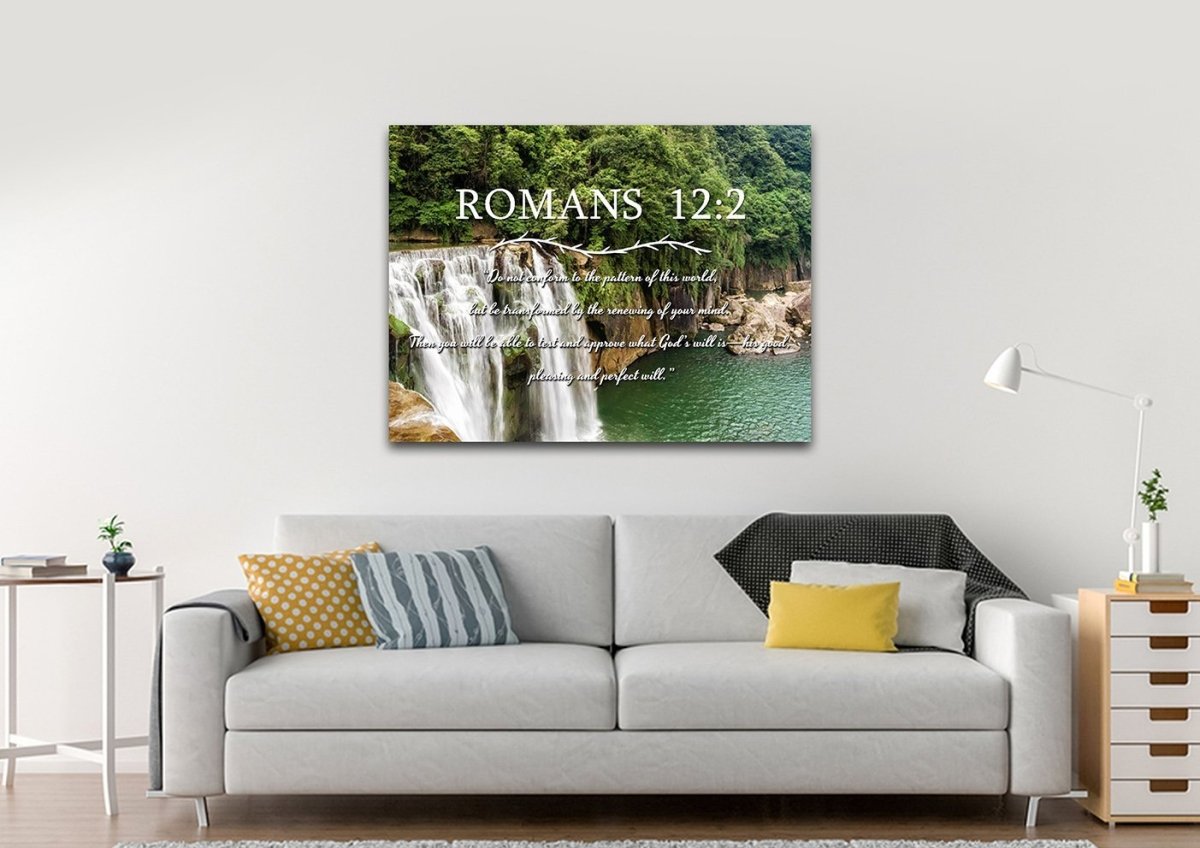 Romans 122 #4 Niv Do Not Conform To The Pattern Bible Verse Wall Art Canvas - Christian Canvas Wall Art