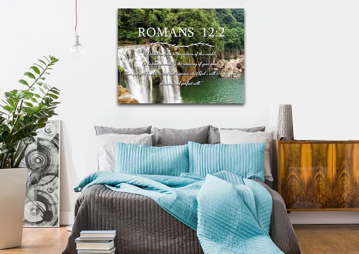 Romans 122 #4 Niv Do Not Conform To The Pattern Bible Verse Wall Art Canvas - Christian Canvas Wall Art