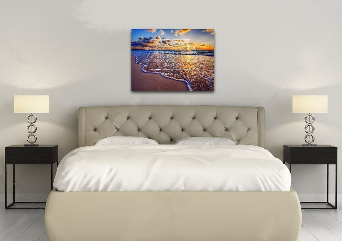 Romans 122 Kjv Do Not Conform To The World Bible Verse Wall Art Canvas - Christian Canvas Wall Art