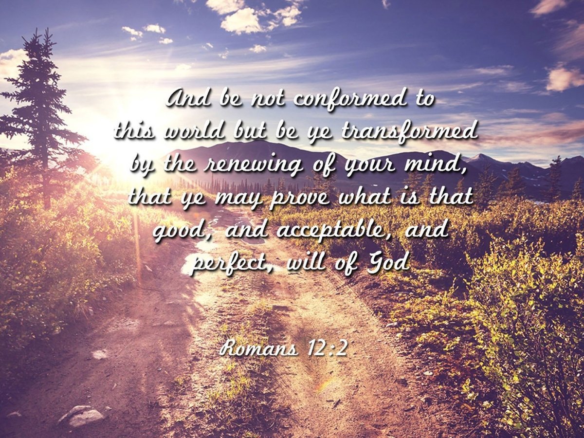 Romans 122 Kjv Do Not Conform To The World Bible Verse Wall Art Canvas