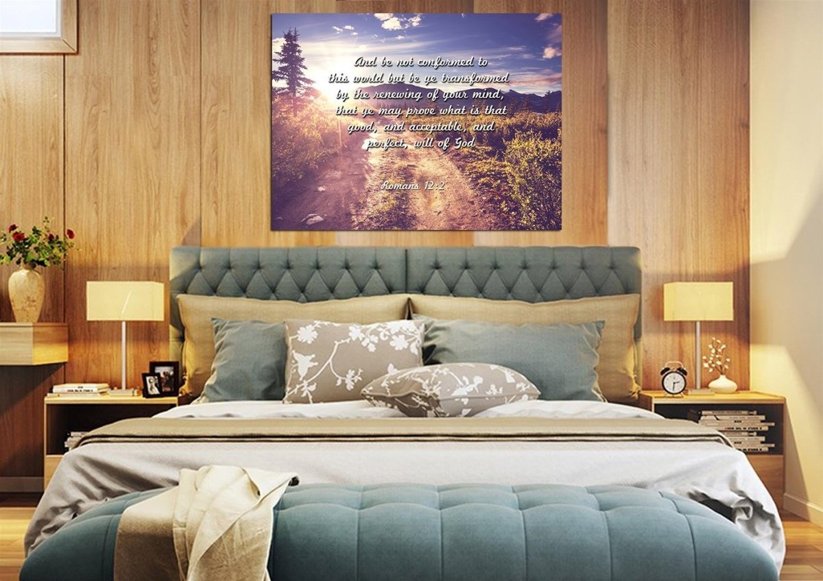 Romans 122 Kjv Do Not Conform To The World Bible Verse Wall Art Canvas