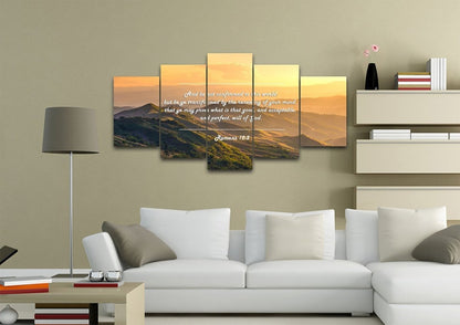 Romans 122 Kjv Do Not World To The Pattern Bible Verse Wall Art Canvas - Christian Canvas Wall Art