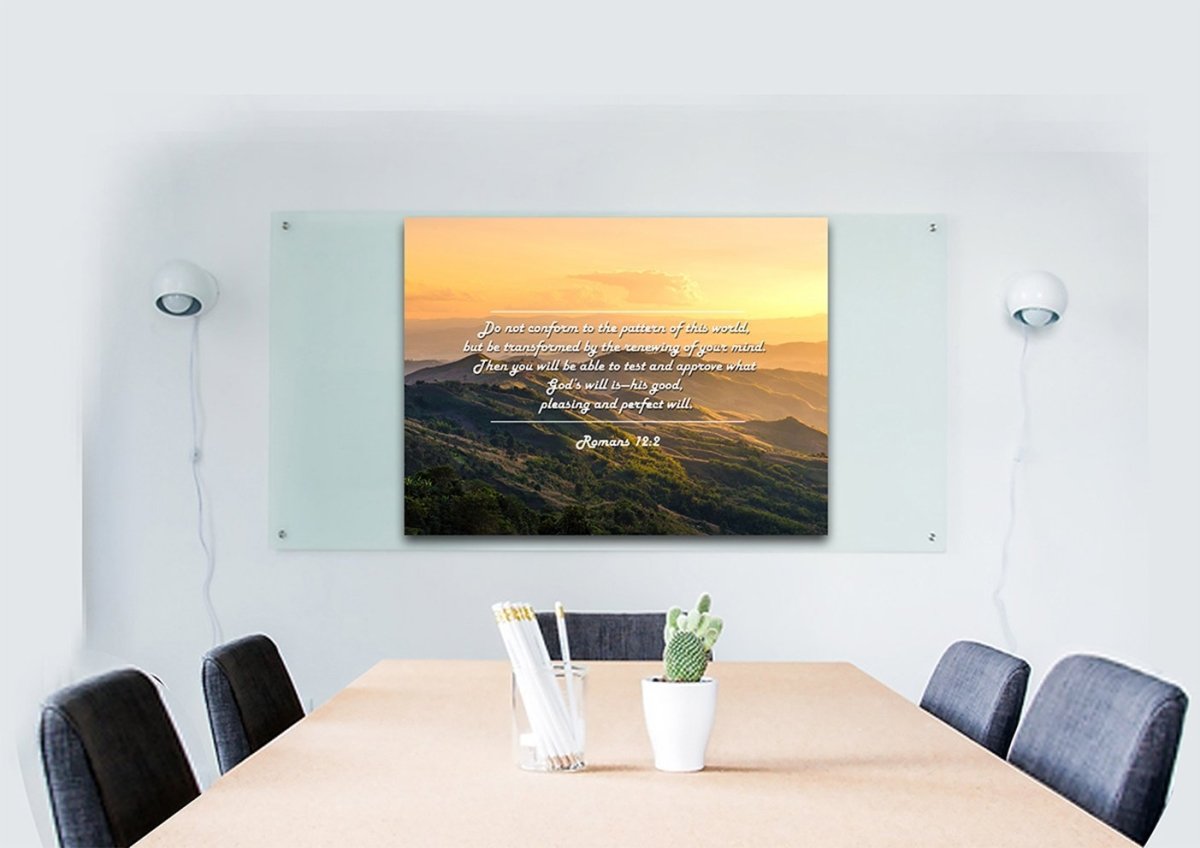 Romans 122 Niv Do Not Conform To The Pattern Bible Verse Wall Art Canvas - Christian Canvas Wall Art