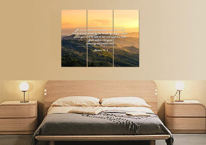 Romans 122 Niv Do Not Conform To The Pattern Bible Verse Wall Art Canvas - Christian Canvas Wall Art