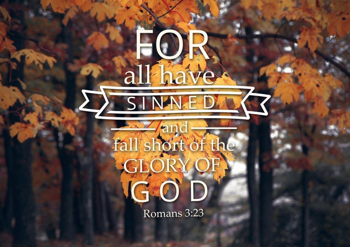 Romans 323 For All Have Sinned Canvas Wall Art Print - Christian Canvas Wall Art