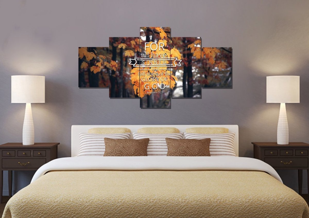 Romans 323 For All Have Sinned Canvas Wall Art Print - Christian Canvas Wall Art