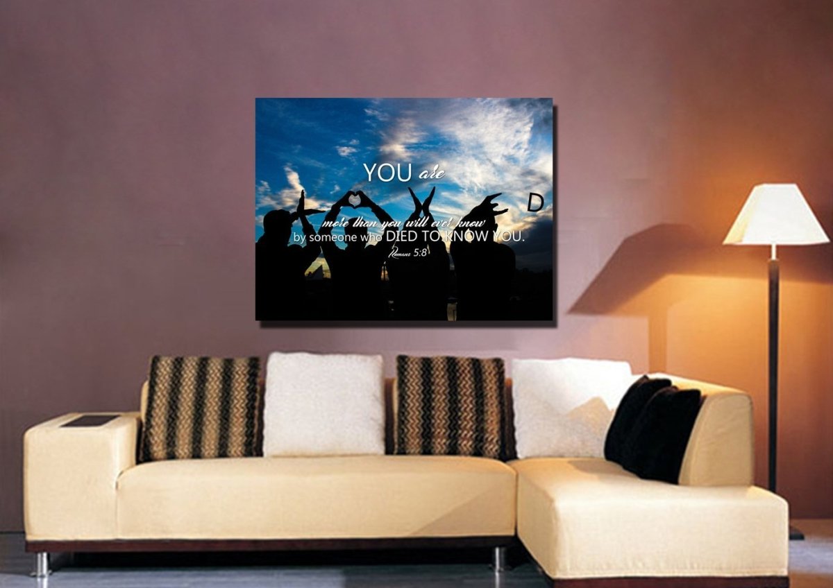 Romans 58 Canvas Wall Art Print - Christian Canvas Wall Art