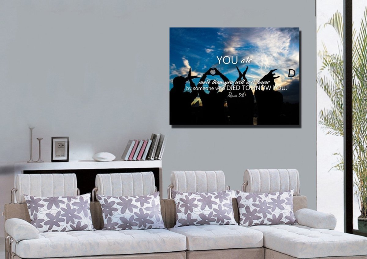 Romans 58 Canvas Wall Art Print - Christian Canvas Wall Art