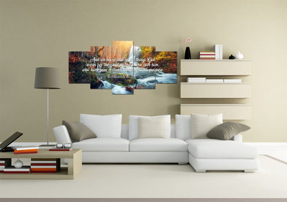 Romans 828 God Works For The Good Canvas Wall Art Print - Christian Canvas Wall Art