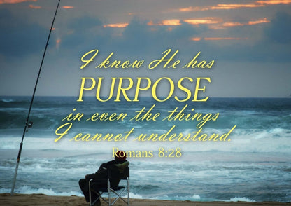 Romans 828 He Has A Purpose, Even Things I Can't Understand Canvas - Christian Canvas Wall Art