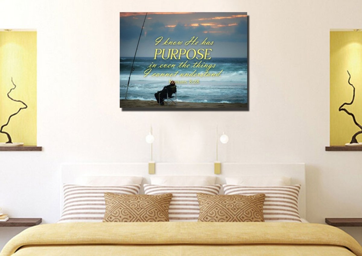Romans 828 He Has A Purpose, Even Things I Can't Understand Canvas - Christian Canvas Wall Art