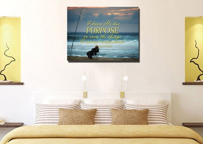 Romans 828 He Has A Purpose, Even Things I Can't Understand Canvas - Christian Canvas Wall Art