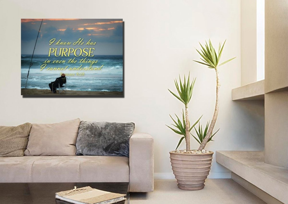 Romans 828 He Has A Purpose, Even Things I Can't Understand Canvas - Christian Canvas Wall Art