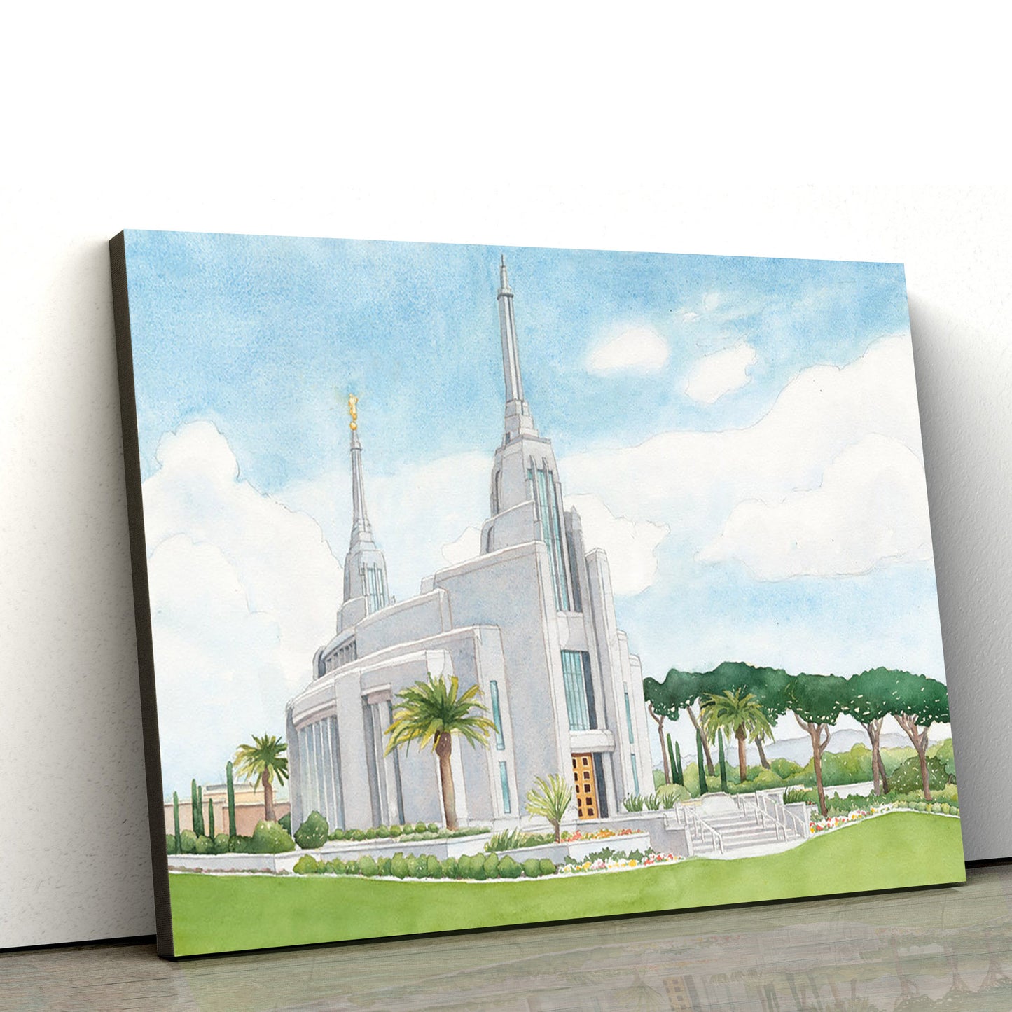 Rome Italy Temple Canvas Wall Art - Jesus Christ Picture - Canvas Christian Wall Art