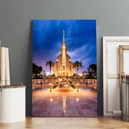 Rome Temple Evening Glow Canvas Pictures - Jesus Canvas Art - Christian Wall Art