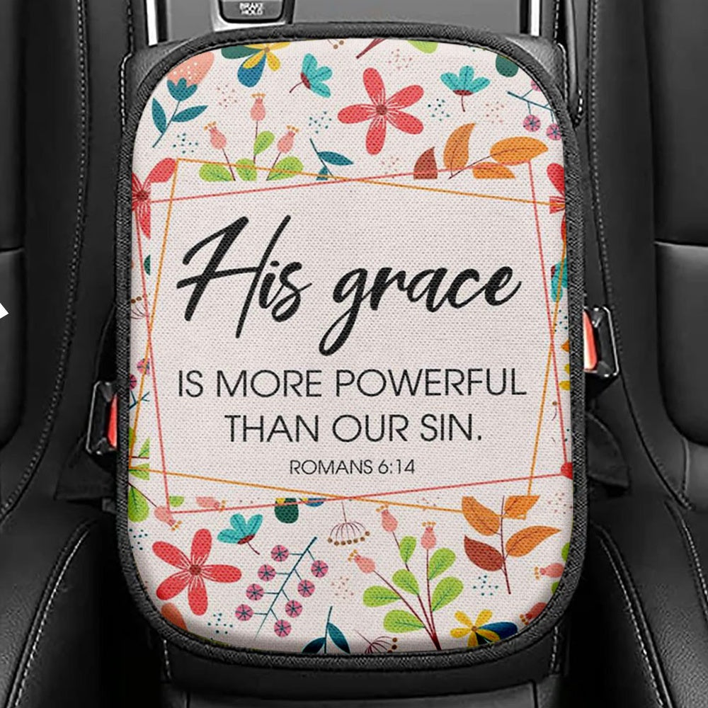 Rooster Chicken Be Still And Know That I Am God Seat Box Cover, Inspirational Car Center Console Cover, Christian Car Interior Accessories