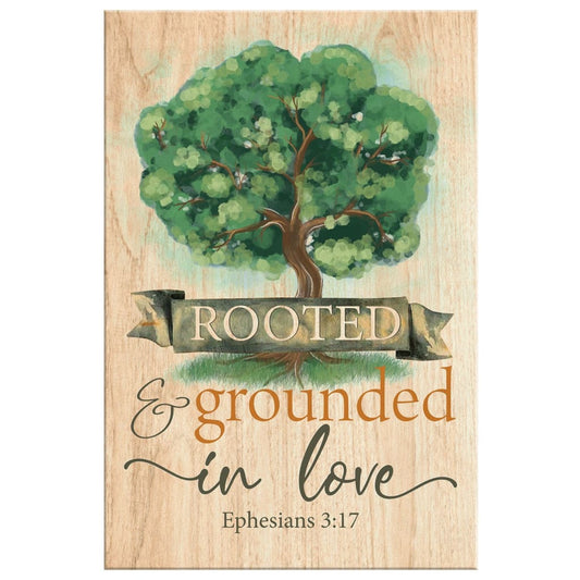 Rooted And Grounded In Love Ephesians 317 Canvas Wall Art - Christian Canvas Prints - Bible Verse Canvas