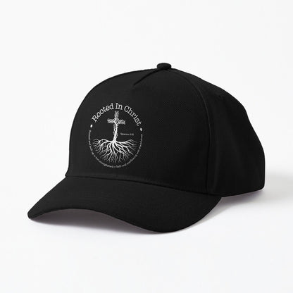 Rooted In Christ Jesus Cross Pray Bible Verse Christian Cap
