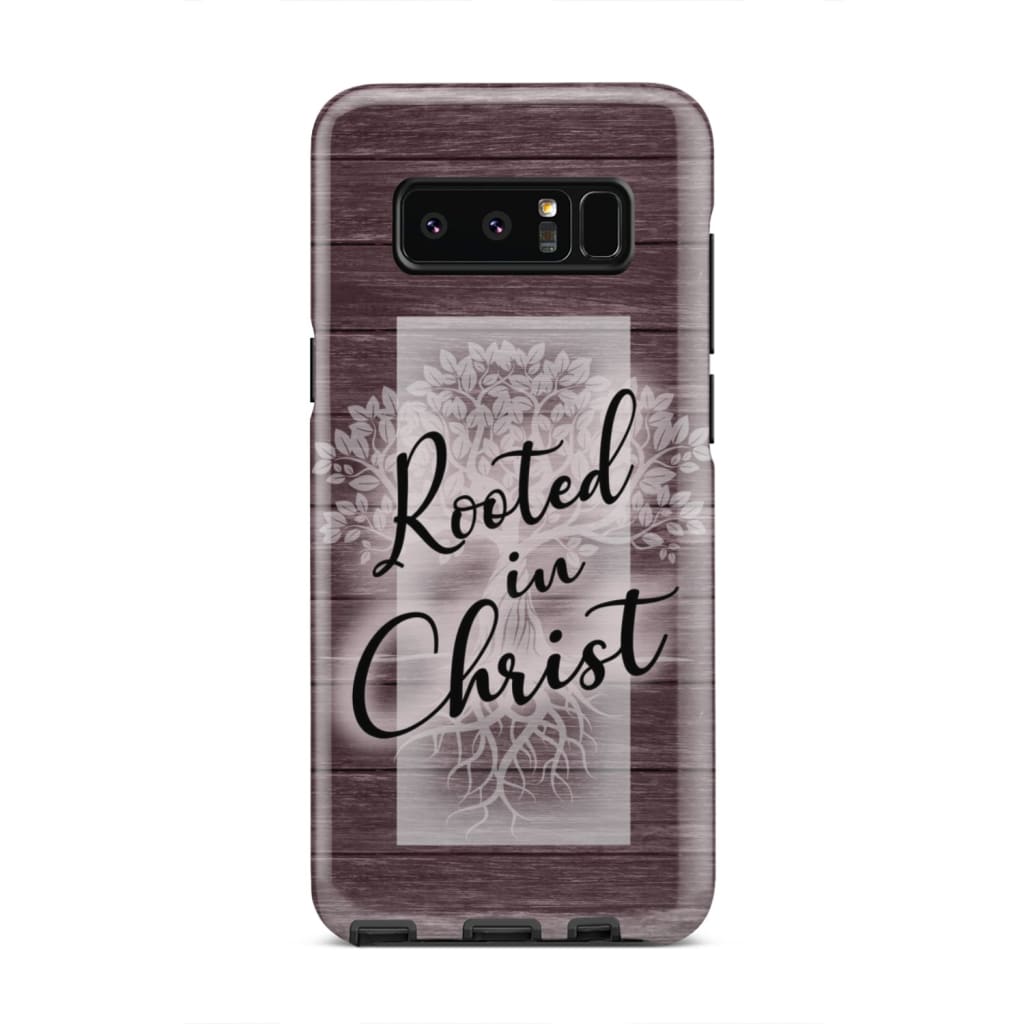 Rooted In Christ Phone Case - Christian Phone Cases - Inspirational Bible Scripture iPhone Cases