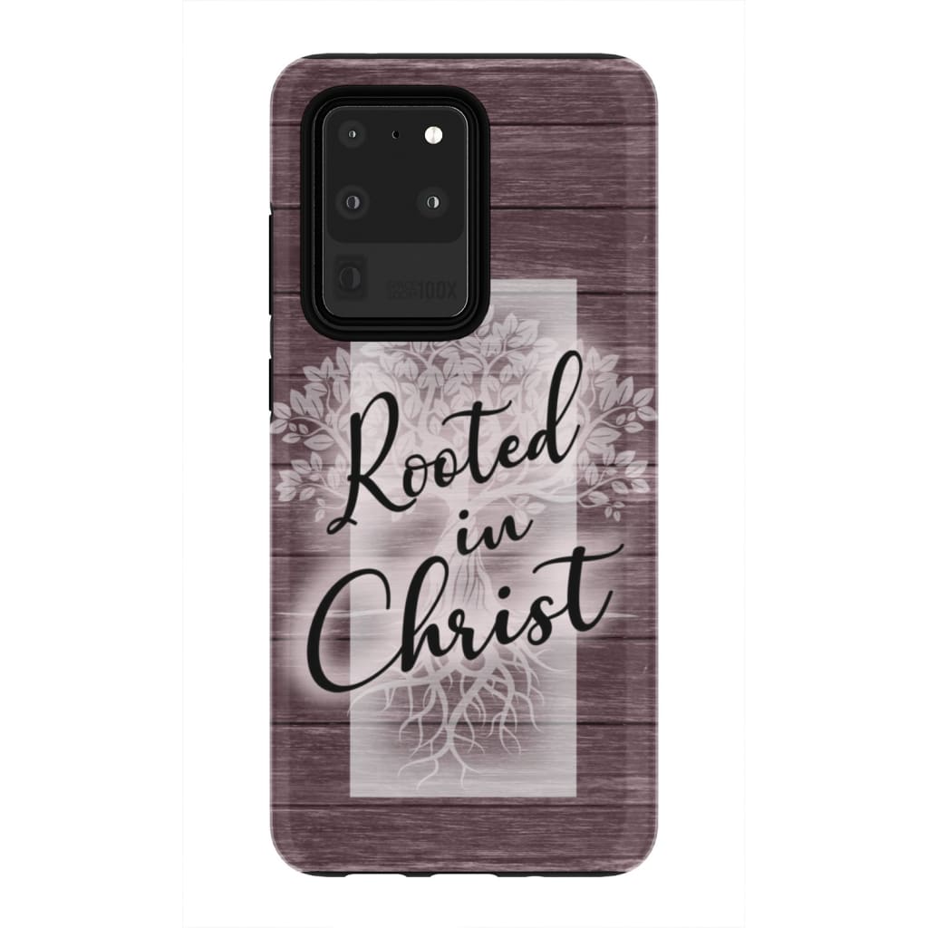 Rooted In Christ Phone Case - Christian Phone Cases - Inspirational Bible Scripture iPhone Cases