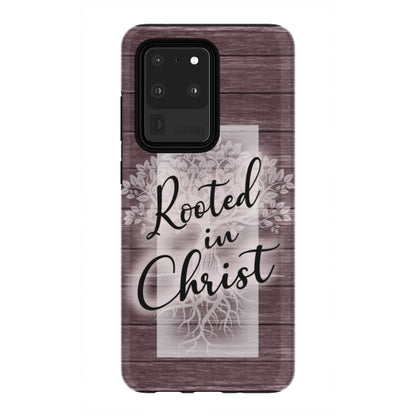 Rooted In Christ Phone Case - Christian Phone Cases - Inspirational Bible Scripture iPhone Cases