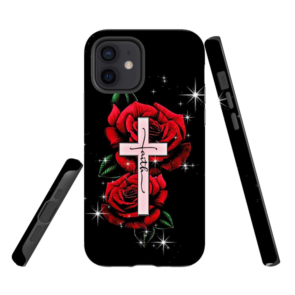 Rose Faith Cross Christian Phone Case - Scripture Phone Cases - Iphone Cases Christian