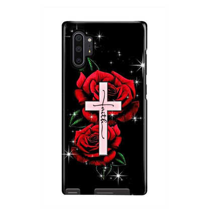 Rose Faith Cross Christian Phone Case - Scripture Phone Cases - Iphone Cases Christian