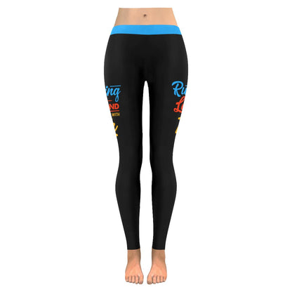 Running Late & Blessed With Faith Soft Leggings For Women  Christian - Christian Leggings For Women