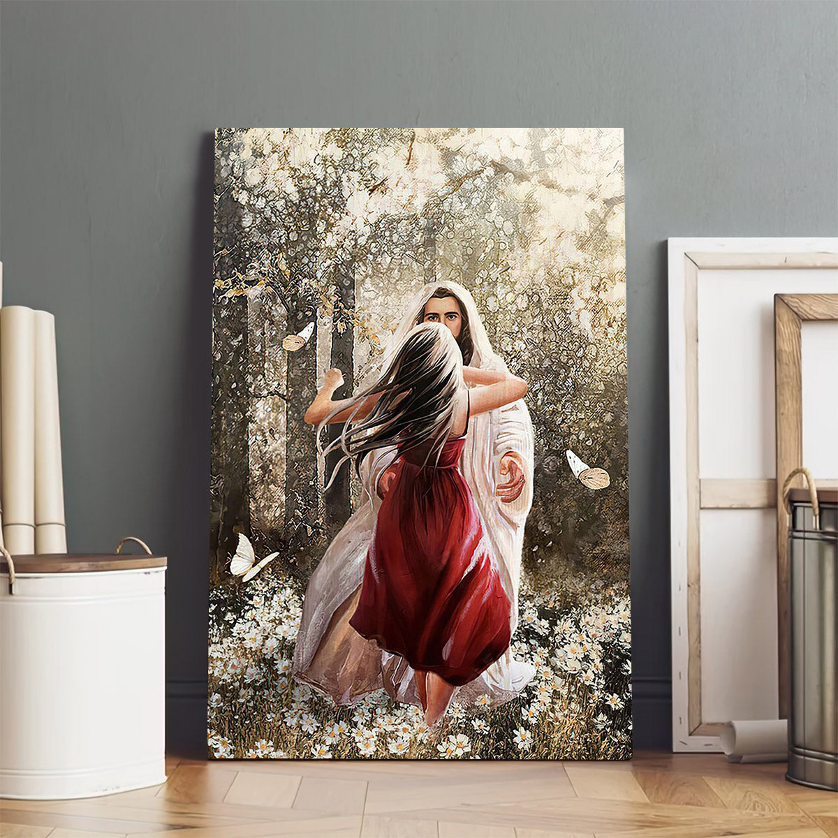 Running Toward Jesus - Jesus Canvas Art - Christian Wall Canvas