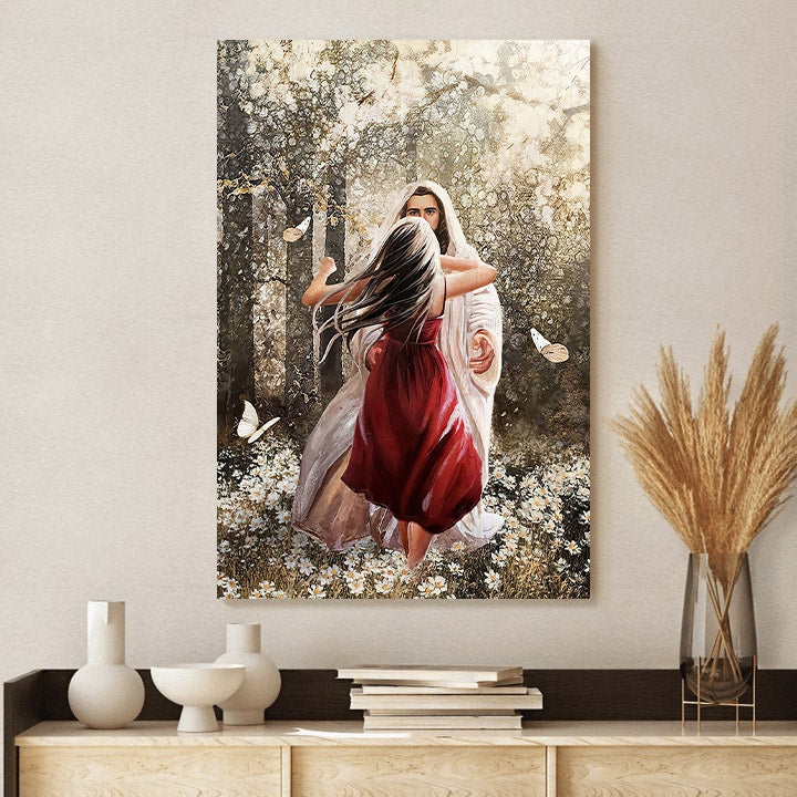 Running Toward Jesus - Jesus Canvas Art - Christian Wall Canvas